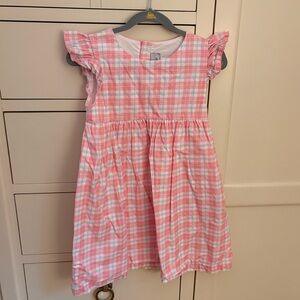 Nantucket Kids Plaid Dress with Ruffle Sleeves